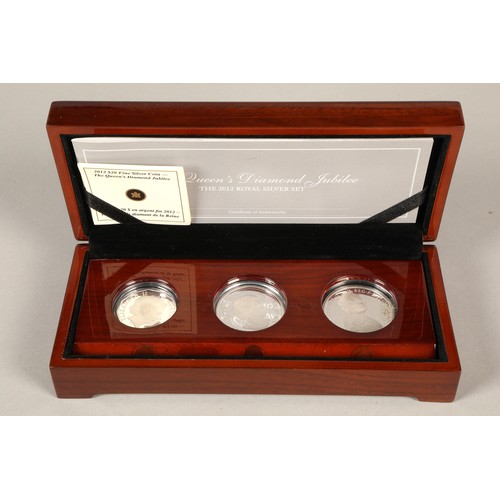 190 - The Queens Diamond Jubilee silver proof coin set ' The 2012 Royal silver set' in presentation box