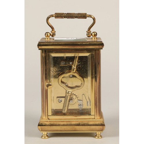 192 - Bernard Freres, Bicester brass mounted carriage clock