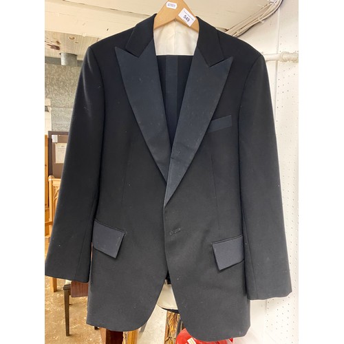 549 - Gentleman's black tie dinner suit with jacket, waistcoat and trousers