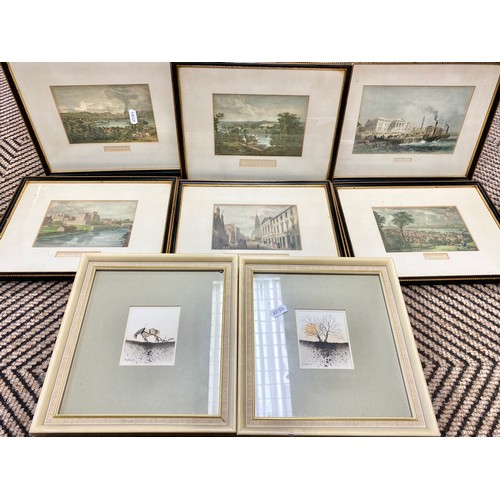 379 - Assorted framed prints to include prints depicting Gourock and Greenock, etc