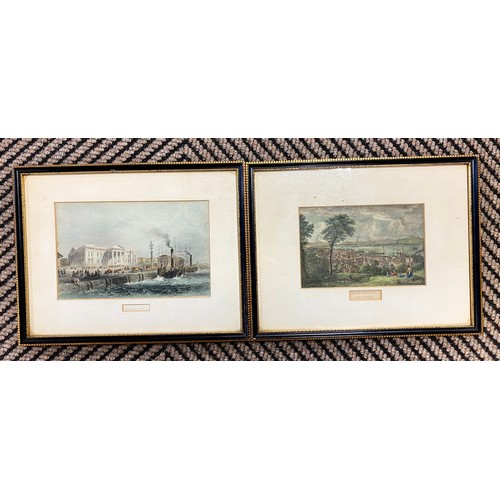 379 - Assorted framed prints to include prints depicting Gourock and Greenock, etc