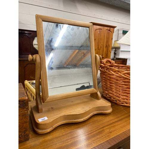 609 - Dressing table mirror, 52cm total height