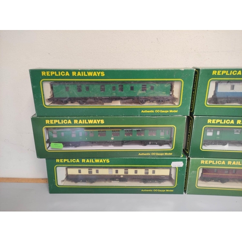 196 - Replica Railways. Six boxed 00 gauge rolling stock carriages to include a BR  MK1 BG Full Brake in B... 