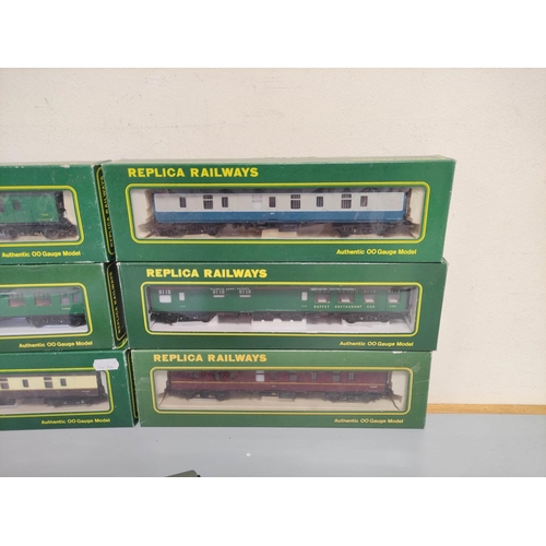 196 - Replica Railways. Six boxed 00 gauge rolling stock carriages to include a BR  MK1 BG Full Brake in B... 