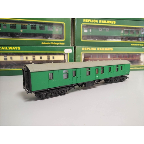 196 - Replica Railways. Six boxed 00 gauge rolling stock carriages to include a BR  MK1 BG Full Brake in B... 