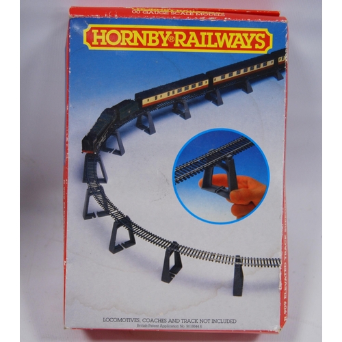 281 - Group of Hornby OO gauge railway accessories and track to include R8084 Trakmat accessories pack, R.... 