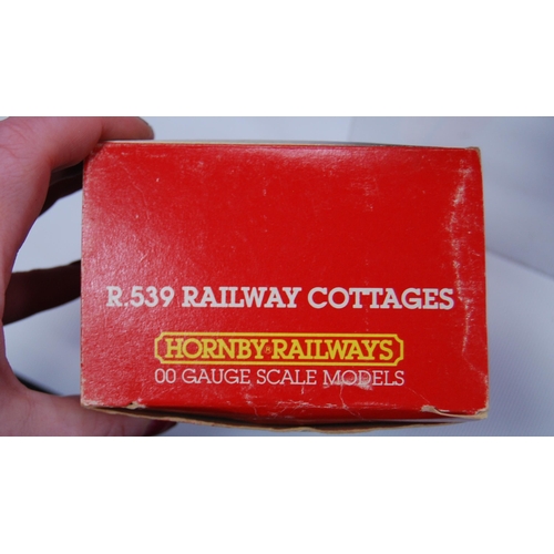 281 - Group of Hornby OO gauge railway accessories and track to include R8084 Trakmat accessories pack, R.... 