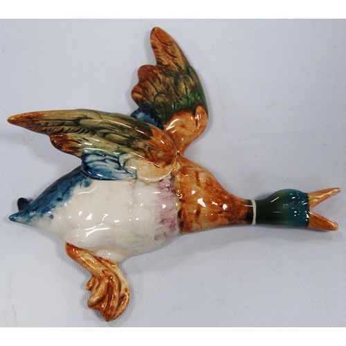 223 - Set of three Beswick graduated flying ducks, no. 5961, 5962 and 5963, drilled holes to the reverse f... 