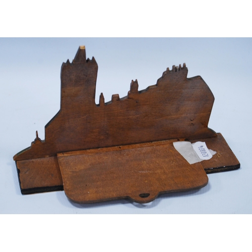 361 - William Miles Johnston (Scottish, 1893 - 1974)Wooden stationery rack from 'The Crafts, Kirkcudbright... 