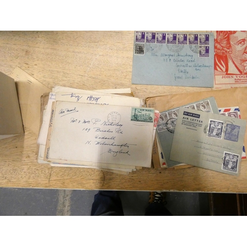 191 - Box of stamps and postal ephemera