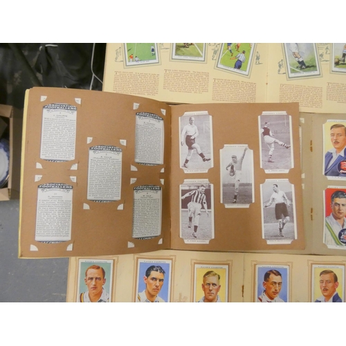 209 - Players cigarette cards to include cricketers, football and Churchman's card.