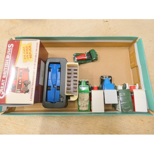 216 - Box of modern die cast cars.