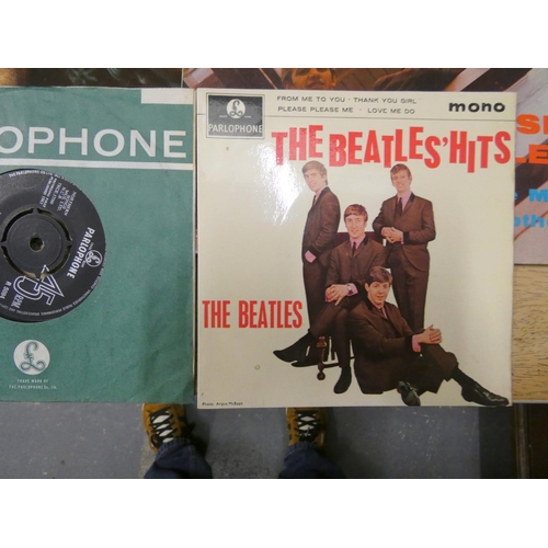 229 - Various Beatles records and magazine.