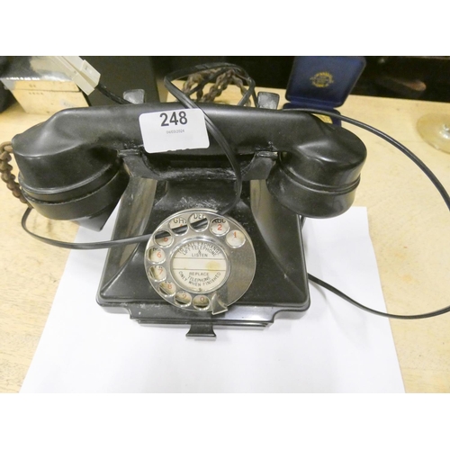 248 - Modernised Bakelite telephone.