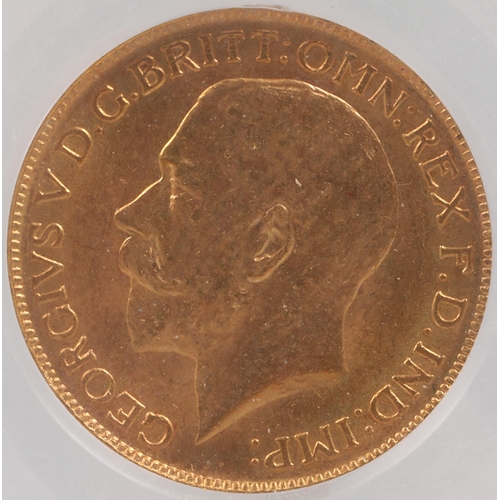 134 - George V gold sovereign 1917.