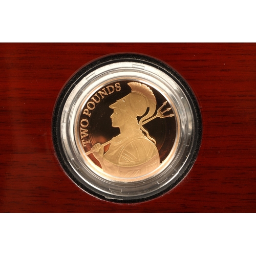 159 - The Royal Mint. The Definitive Britannia 2015 United Kingdom £2 gold proof coin.15.97 grams. with ce... 