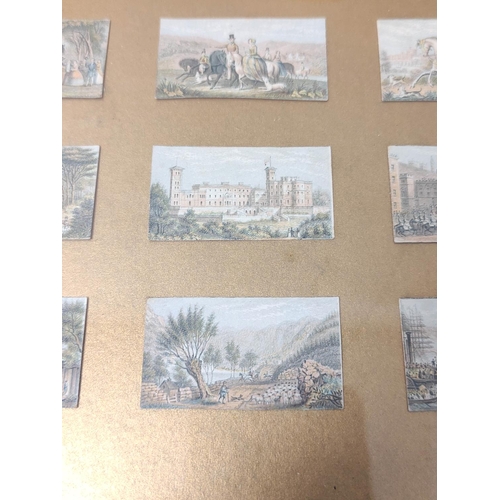 214 - Set of nine George Baxter Needlebox Prints, Queen Victoria & family, Osborne House, a Brunel ste... 