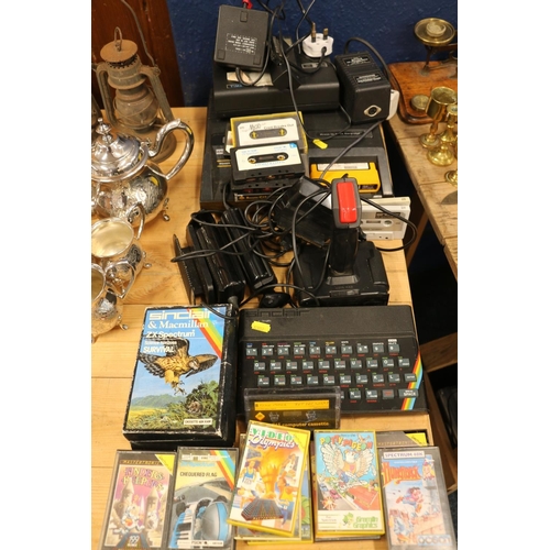 109 - Sinclair ZX Spectrum games system together with accessories, and cassette games to include Video Oly... 