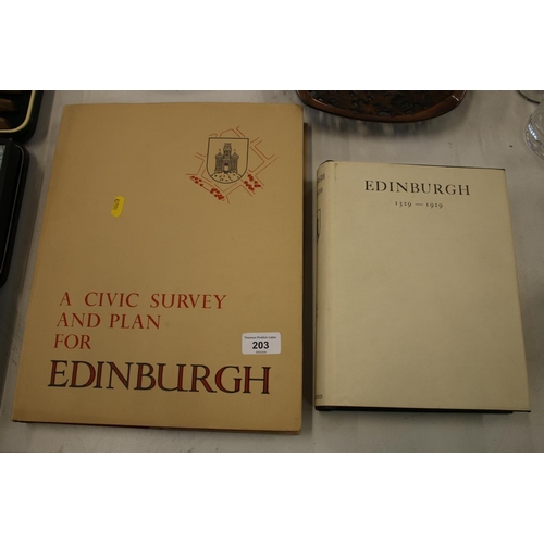 203 - A Civic Survey and Plan for the Royal Burgh of Edinburgh prepared for the town council by Patrick Ab... 