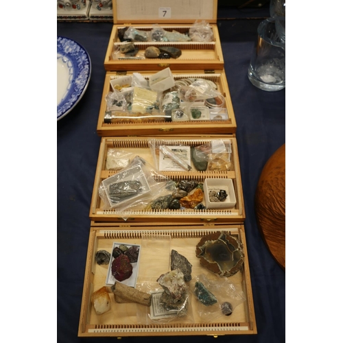 79 - Four boxes containing fossils, minerals and geological specimens.