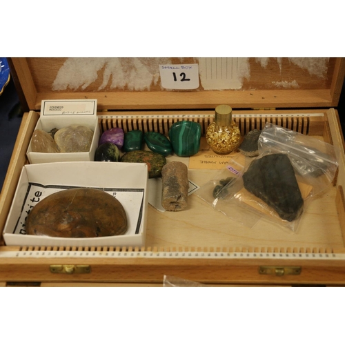 90 - Three boxes containing fossils, minerals and geological specimens.