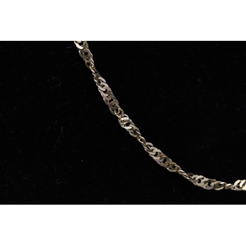 537 - 9ct gold twisted link necklace, 4.2g