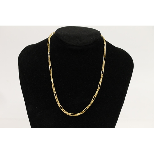 540 - 9ct gold Fetter and Knot type gold necklace, 7.1g