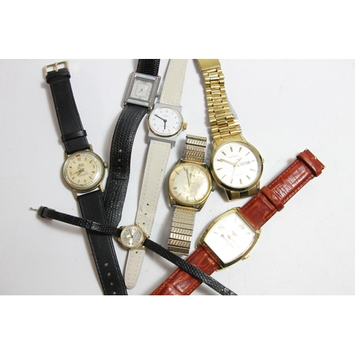 561 - Selection of seven automatic and manual wind wristwatches including Sekonda 50m, Citizen Quartz Weat... 