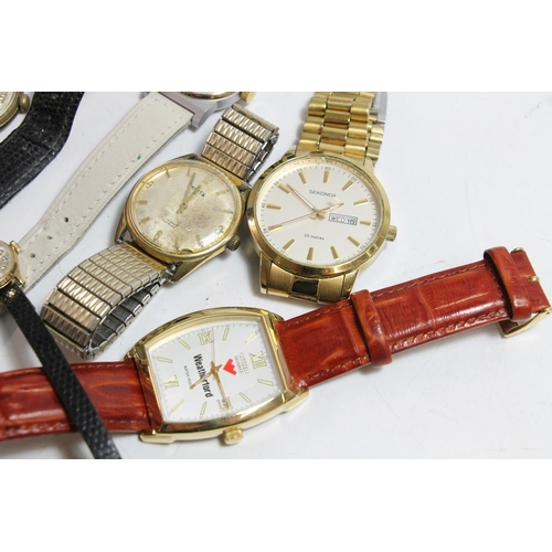 561 - Selection of seven automatic and manual wind wristwatches including Sekonda 50m, Citizen Quartz Weat... 