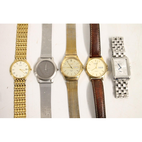 566A - Selection of gents wristwatches including Sekonda Polars, Rotary Quartz, Boss etc.