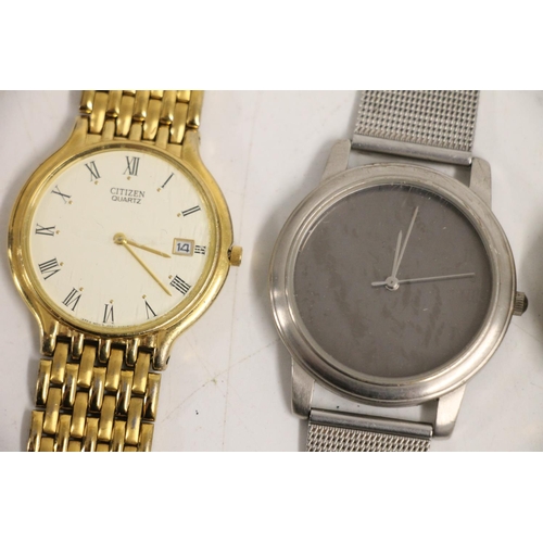 566A - Selection of gents wristwatches including Sekonda Polars, Rotary Quartz, Boss etc.