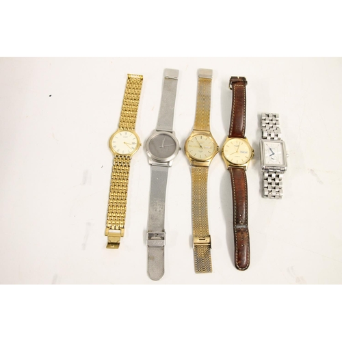 566A - Selection of gents wristwatches including Sekonda Polars, Rotary Quartz, Boss etc.