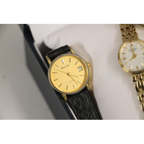 578 - Vintage gents and ladies wristwatches including Pulsar, Citizen, Rotary etc.