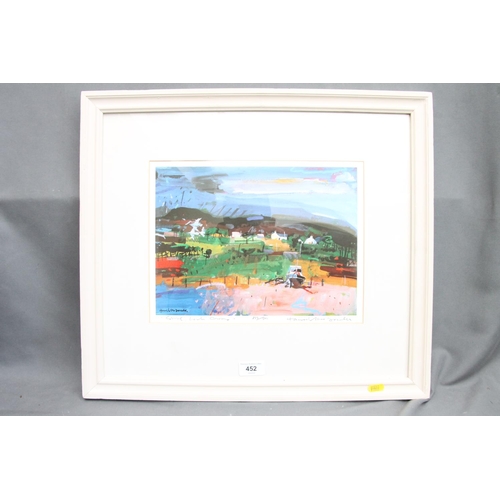 452 - HAMISH MCDONALD, Shore Loch Carron, limited edition print 223/500, signed lower right, 22cm x 30cm, ... 