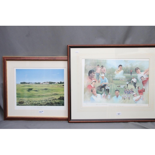 465 - CRAIG CAMPBELL, Golfing Champions The Ryder Cup, limited edition print 331/500, pencil signed lower ... 