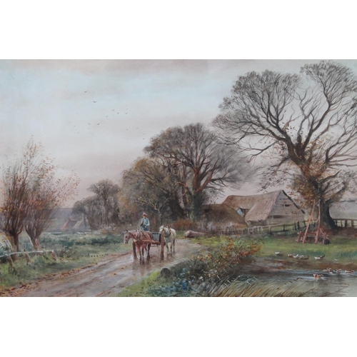 468 - HENRY CHARLES FOX RBA (British 1855-1929), The End of Day, watercolour, signed and dated 1922 lower ... 