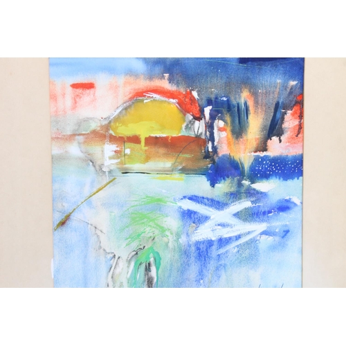 473 - RICHARD GREEN, Sunswept, mixed media painting, signed and dated 1970 lower right, 30cm x 30cm, frame... 