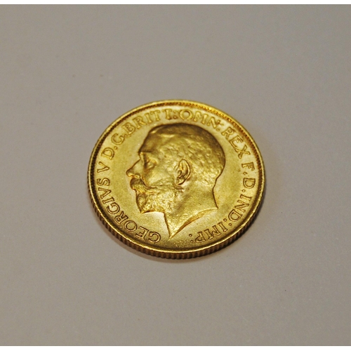 163 - Gold sovereign, 1914.