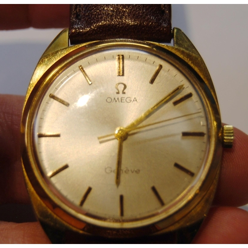 180 - Gent's Omega 18ct gold watch, calibre 601, no. 31275477.