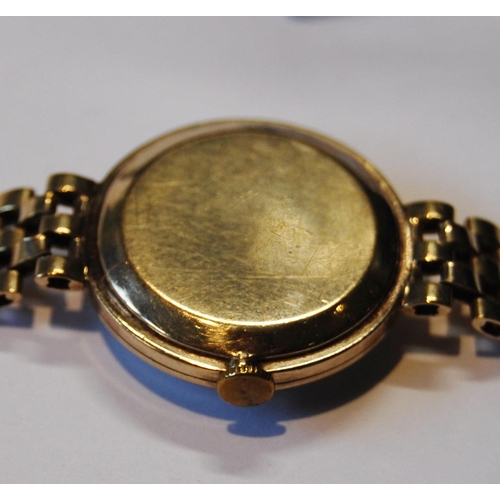 181 - Lady's Rotary 9ct gold watch on integral bracelet, 17.6g gross.