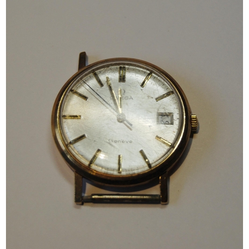 183 - Gent's Omega 9ct gold watch, manual wind, 32mm.