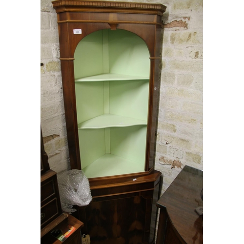 626 - Mahogany corner unit, 181cm.