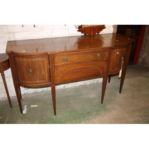 633 - Mahogany sideboard, 90cm high.