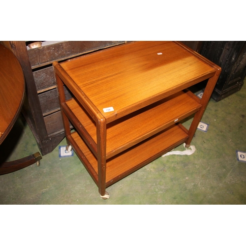 652 - Mid-20th century teak hostess trolley.