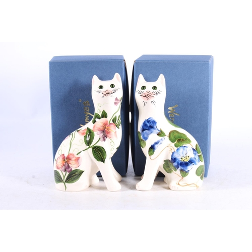 254B - Pair of Griselda Hill Wemyss Pottery cats, 17cm high.