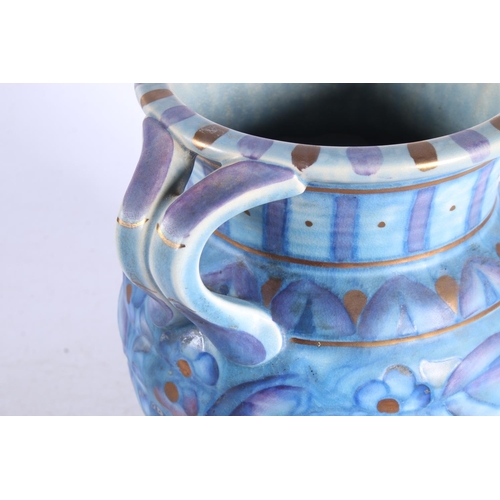 290 - 1930s Charlotte Rhead tube lined jug, 21cm.