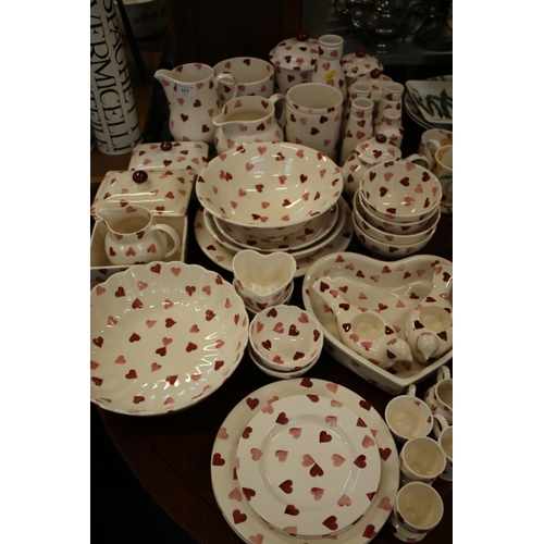 311 - Emma Bridgewater Pottery Heart design to include jars, teapots, bowls, candle holders, eggcups, etc.