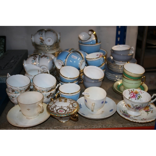 371 - Teasets to include Coalport, Colclough, etc.