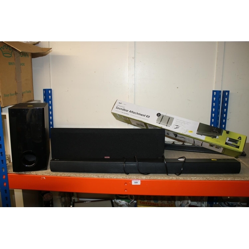 386 - LG sound bar, Ditton speaker, etc.