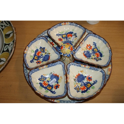 424 - Masons Ironstone hors d'oeuvres set.